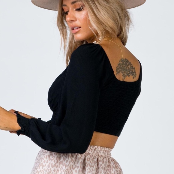 PRINCESS POLLY LONG SLEEVE CROP - Picture 3 of 3